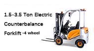 1.5-3.5 Ton Electric Counterbalance Forklift-4 wheel
